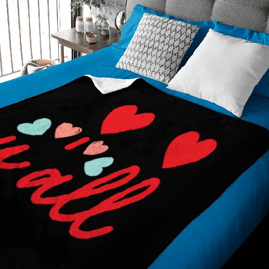 Xoxo Y All, Retro Valentine Baby Blankets