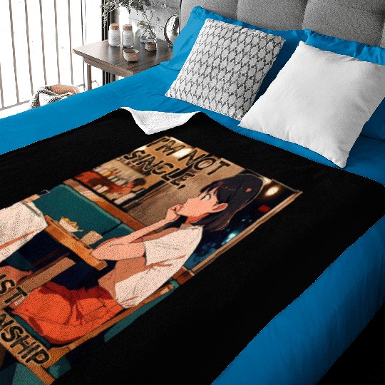 Not Single Just Relationship Impaired Valentines Baby Blankets