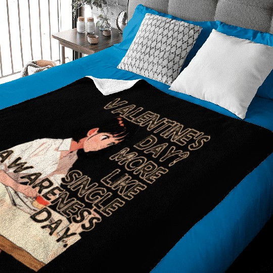 Valentine's Day More Like Single Awareness Day Baby Blankets