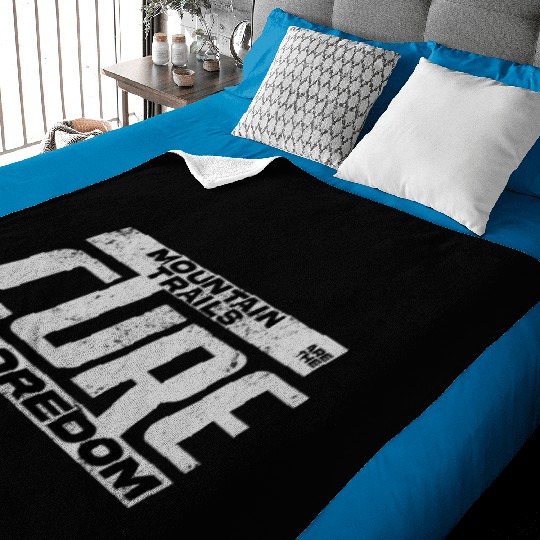 Mountain Trails Are The Cure For Boredom Baby Blankets