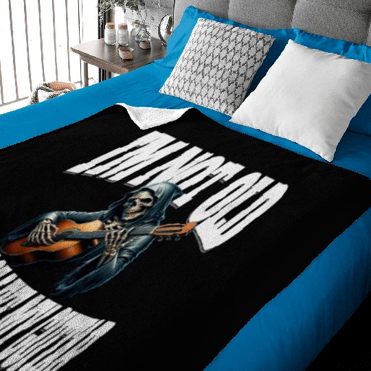I'm Not Old I'm Vintage Like My Guitar 80s Guitar Baby Blankets