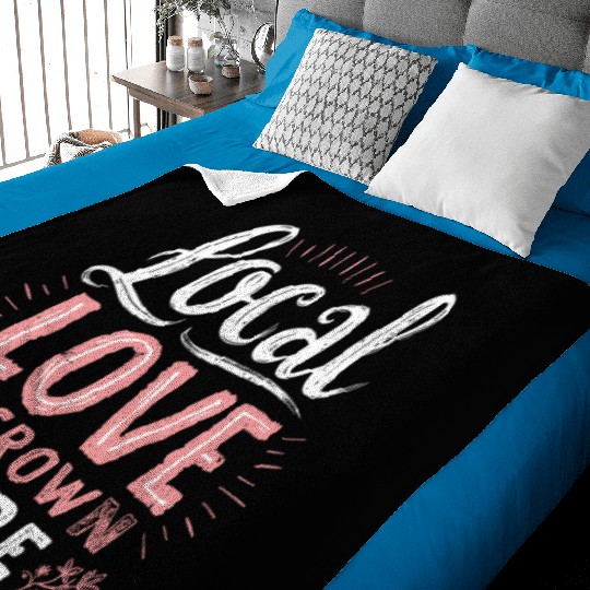 Farmers Market Vendor Fresh Produce and Local Baby Blankets