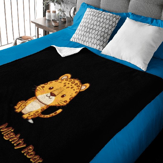 Tiny Paws Mighty Roar Jaguar Baby Blankets