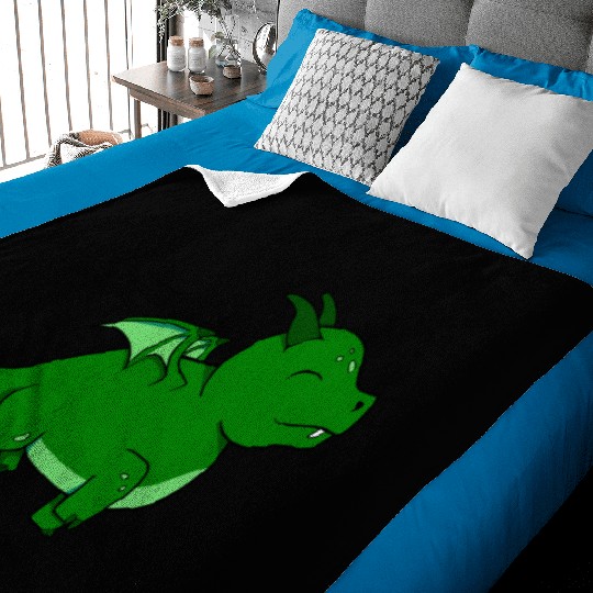 Chibi Dragon Baby Blankets