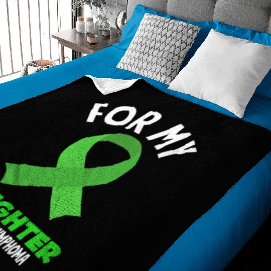 Non-Hodgkin Lymphoma Awareness For My Daughter Baby Blankets