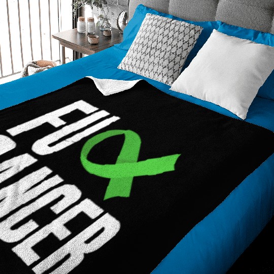 Non-Hodgkin Lymphoma Awareness Fuck Cancer Baby Blankets