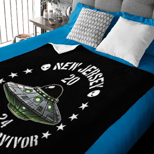 New Jersey Drone Survivor | NJ Drones Aliens UAPs Baby Blankets