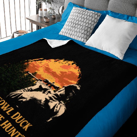 Waterfowl Duck Live for the Hunt Cast Around Baby Blankets