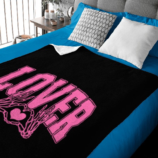 Skeleton Hand Heart Lover Valentine's Day Design Baby Blankets
