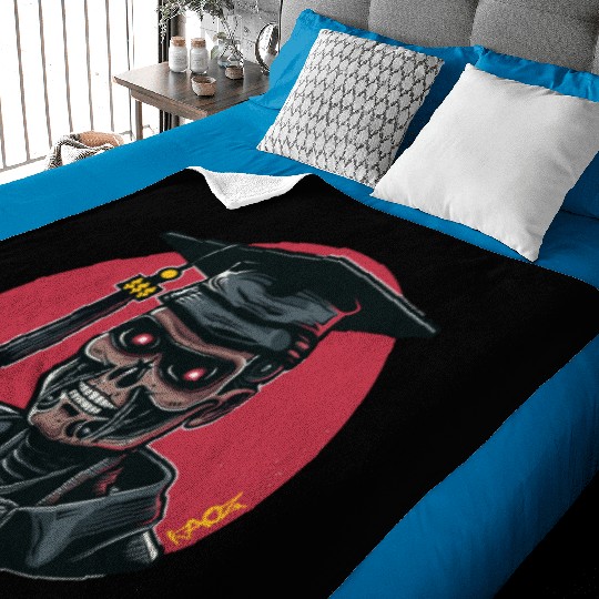 Cyborg Graduate Baby Blankets