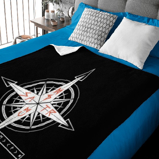 Asatru Valhalla Scandinavian Pride Norsemen Viking Baby Blankets