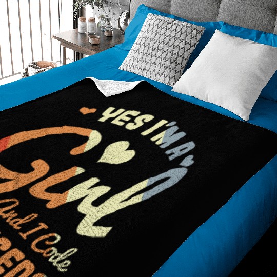 Programmer Girl Baby Blankets