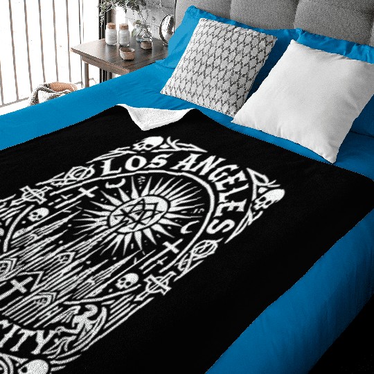 Los Angeles Gothic City Baby Blankets