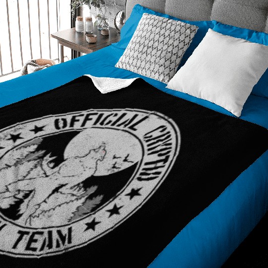 Cryptid Research Team | Werewolf Folklore Dogman Baby Blankets