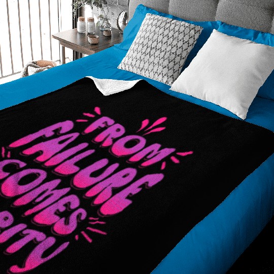 From Failure Comes Clarity – Embrace Growth Baby Blankets