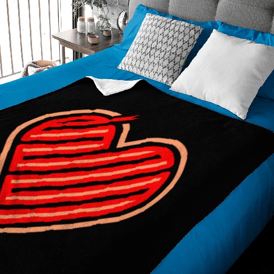 Snake Is My Valentine Baby Blankets