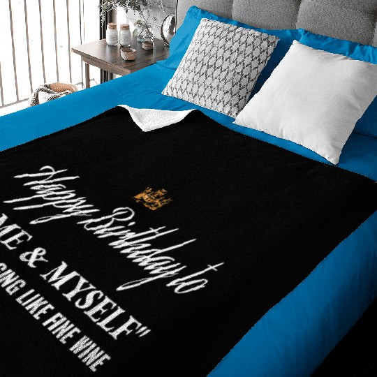 Birthday Gift for him Happy Birthday to I ME MYSEL Baby Blankets