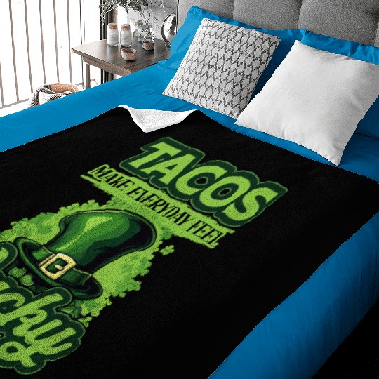 St Patricks Day Tacos Make Everyday Feel Lucky Baby Blankets