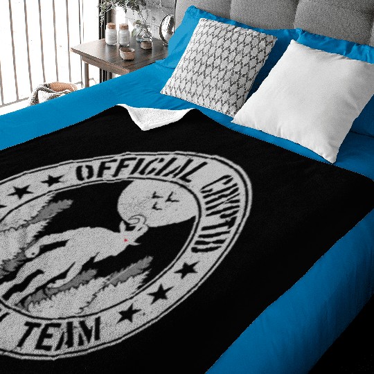 Cryptid Research Team | Aliens Cryptids Goatman Baby Blankets