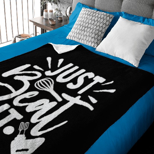 Just Beat It Baker Cooking Cooker Baby Blankets