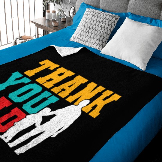 Thank You Dad Baby Blankets