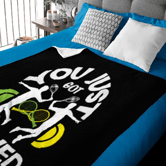 You Just Got Served Tennis Fun Vibes Baby Blankets