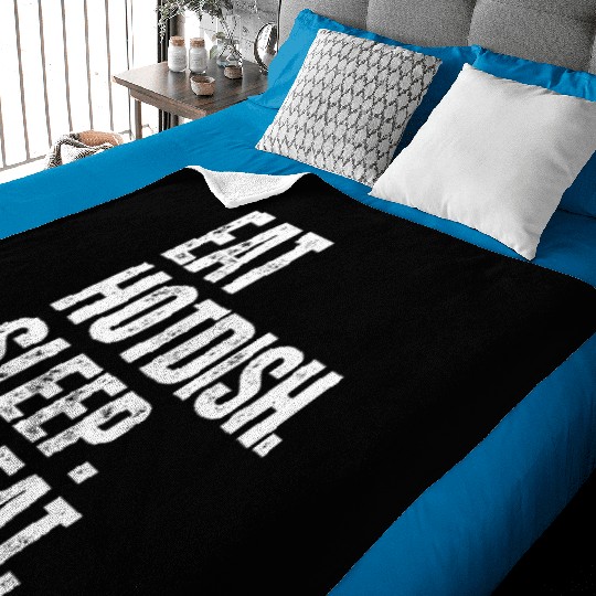 Eat hotdish sleep repeatMidwestern food Baby Blankets