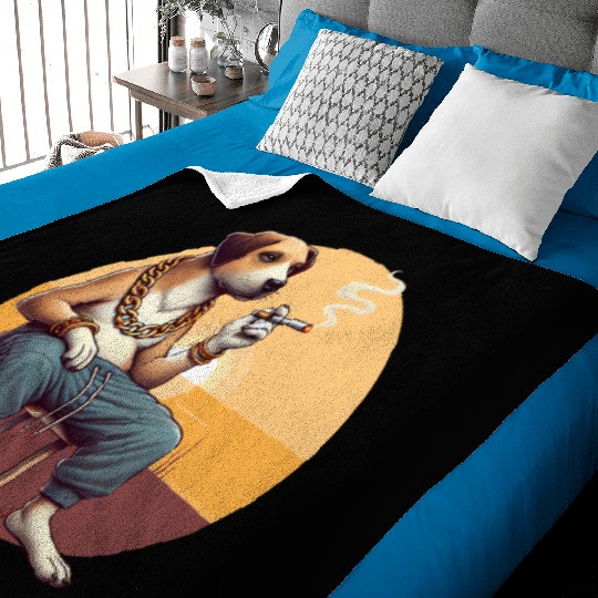 The Gangster Dog Baby Blankets