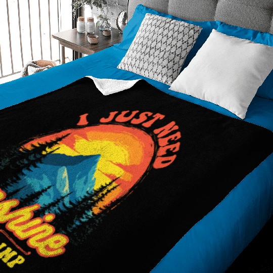 I Just Need Sunshine And Fried Shrimp Outdoor Baby Blankets