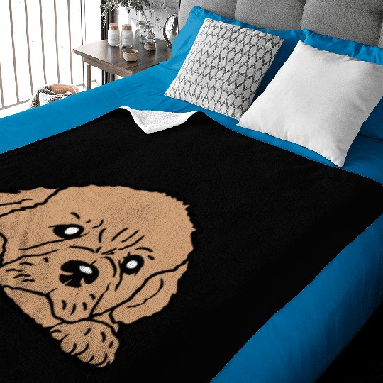 Puppy Dog Lies Well Behaved Cute Faithful Sweet Baby Blankets