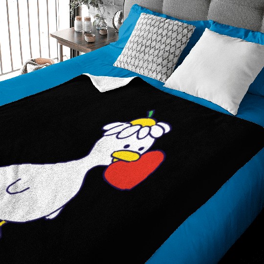 Silly Goose in Love Baby Blankets