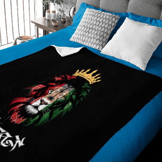 Afghanistan Lion Baby Blankets