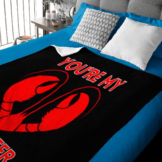 You're My Lobster Valentine’s Day Romance Matching Baby Blankets