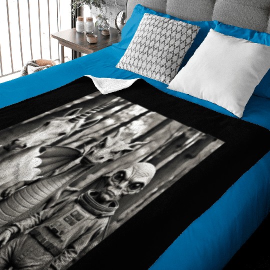 Weird Unicorn Dragon Alien Photografy 2 Baby Blankets