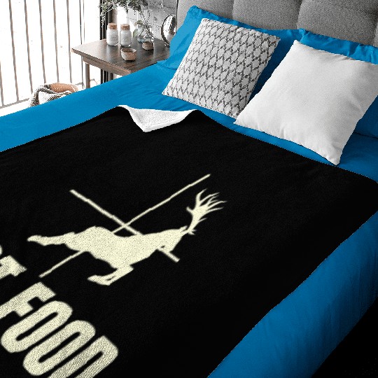 Fast Food Funny Deer Hunter Men's Deer Hunting Baby Blankets