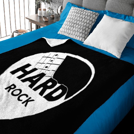 Hard Rock Guitar Pick Baby Blankets