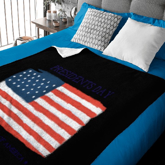 US flag.Presidents Day Baby Blankets