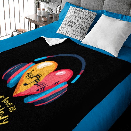 Your Love is My Melody Baby Blankets