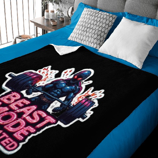 Beast-Mode Activated Cyberpunk Gym Baby Blankets