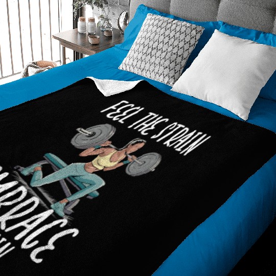 Bulgarian Squat Exercise Fitness Workout Gym Baby Blankets