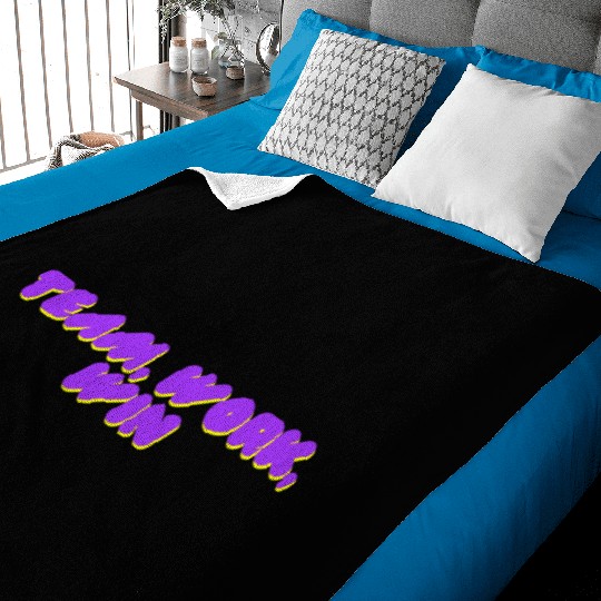 team, work, win team spirit Baby Blankets