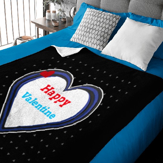 Happy valentine Baby Blankets