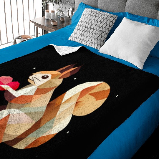 Squirrel with heart - loving for Valentine's Day Baby Blankets