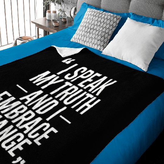 Gemini Zodiac: I Speak My Truth And I Embrace Baby Blankets