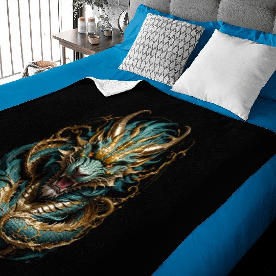 The chinese Dragon Baby Blankets