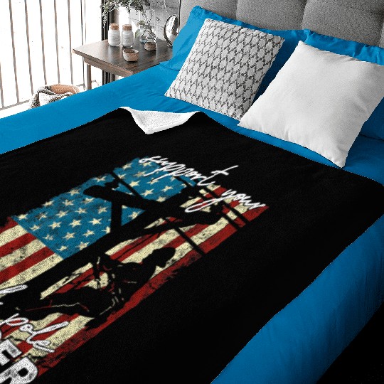 Support Your Local Pole Dancer – Funny Lineman Baby Blankets