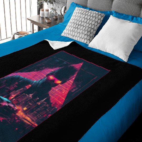 Vaporwave Man Retro Car City Synthwave 90s Baby Blankets