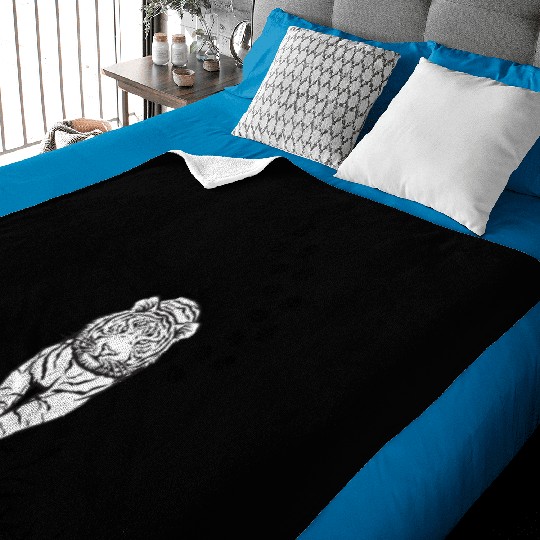 Strong lion Baby Blankets