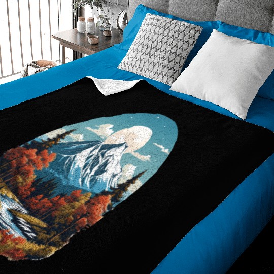 Majestic Peaks and Autumn Serenity Baby Blankets