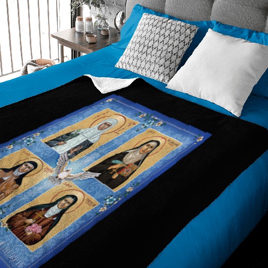 Women Doctors of the Church Baby Blankets